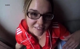Nerdy Teen With Amazing Oral Skills Loves The Taste Of Cum