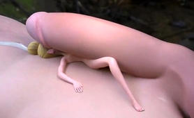 Playful 3d Cutie Makes A Huge Cock Explode With Pleasure
