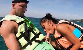 Thai Teen Giving Blowjob On A Jet Ski