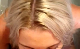 Amateur Babe Worships A Cock And Gets Facialized Pov Style 