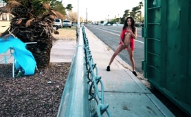 Wild Teen Flashes Her Curves And Touches Herself In Public