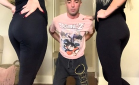 Ballbusting Training Session With Two Dominant Blondes