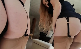 Sensual Milf With Marvelous Ass Poses In Sexy Lingerie