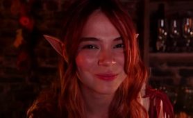Solo Cosplay Fetish Experience With Beautiful Redhead Teen
