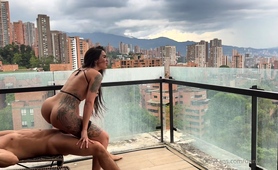 Latina bombshell takes hard cock on wild journey to orgasm