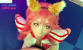 Cosplay Teen Seductress Gives Blowjob And Gets Fucked Hard