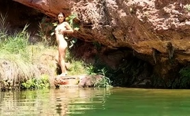 wild-girl-posing-naked-and-playing-with-herself-outdoors